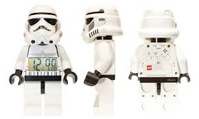 The clocks are fully adjustable and the time is displayed on a lcd backlit display that is easily the snooze function and backlight are activated by simply pressing the head of the figurine. Darth Vader And Stormtrooper Lego Minifigures Alarm Clocks Gadgetsin Lego Stormtrooper Lego Star Wars Lego