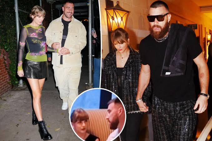 Taylor Swift, Travis Kelce sit on same side of booth during L.A. dinner date
