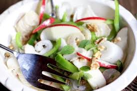 Daikon is a long white japanese radish, which has a crunchy texture and a light peppery and sweet taste. Apple Daikon Radish Salad Diary Of A Mad Hausfrau