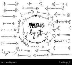 Doodle Arrow Clipart Set Rustic Arrow Clipart Hand Drawn Etsy Hand Drawn Arrows Arrow Drawing Arrow Clipart