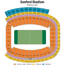 Sanford Stadium Seating Chart