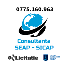 Ne găsiți la secțiunea operatori economici cu următoarele date de identificare: Consultanta Seap Sicap Licitatii Publice Beitrage Facebook
