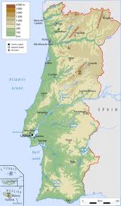 Il portogallo è il punto più occidentale d'europa e si trova sulla costa occidentale della penisola iberica. Cartina Portogallo Fisica E Politica