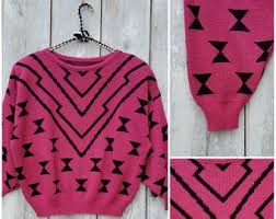 80's/90's Memphis Jones, Pink Floral, Mockneck, Sweatshirt (M)