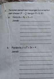 Pada gambar animasi di bawah ini! Tentukan Persamaan Bayangan Kurva Berikut Oleh Dilatasi P 1 3 Dengan P 3 6 A Garis 2x 5y 3 Brainly Co Id