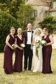 Burgundy Ghost Sylvia Dress Worn By My Bridesmaids In France At Chateau De Puyrigaud Burgundy Bridesmaid Dresses Burgundy Bridesmaid Bridesmaid Dresses