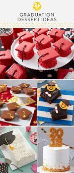 Party pinching provides dessert recipes and food ideas for holidays, parties, christmas, easter, halloween and graduation parties. Celebrate All The Pomp And Circumstance Of Graduation With A Memorable Dessert From Wilto Graduation Party Desserts Graduation Desserts Graduation Party Snacks