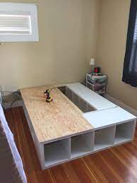 ikea kallax queen storage bed ikea hackers diy storage bed diy platform bed platform bed with drawers