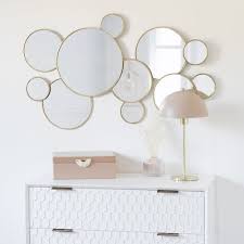 Miroirs Ronds En Metal Dore 106x63 Beverly Maisons Du Monde