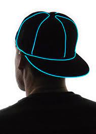 Light Up Snapback Hat Black Glow In The Dark Tron Rave Etsy Snapback Hats Black Snapback Hats Snapback