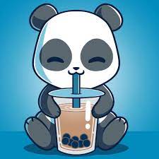 Slurrrrrrrrrp Get The Cobalt Blue Boba Panda T Shirt Only At Teeturtle Exclusive Graphic De Cute Panda Drawing Cute Panda Cartoon Cute Panda Wallpaper