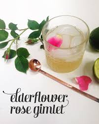 Elderflower Rose Gimlet Cocktail Recipe Feast West Recipe Cocktail Syrups Gimlet Cocktail Rose Water Cocktails