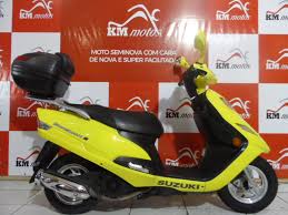Suzuki Burgman 125 I 2012 Amarela | KM Motos | Sua Loja de Motos Seminovas