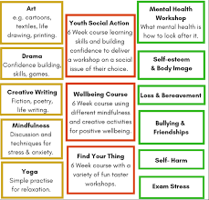 Mental health conditions affect many people in the united states. Workshops