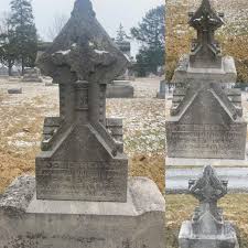 Heres a neat stone located in the Huntington Indiana area : rCemeteryPorn