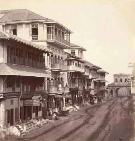 A Street in Bombay, India 1860