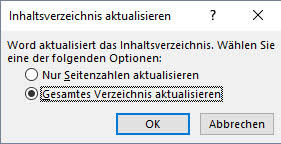 Seitenzahlen im inhaltsverzeichnis werden automatisch übernommen Word Inhaltsverzeichnis Erstellen Und Bearbeiten So Geht S
