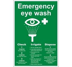 Questions & answers on portable eye wash station. Emergency Eyewash Sign Vinyl 20x30cm