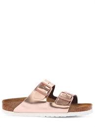 Birkenstock Arizona Rose Gold Buckle Birkenstock Arizona Metallic Leather Sandals Rose Gold Luisaviaroma Metallic Leather Upper Metallic Leather Sandals Leather Sandals Leather Sandals Flat