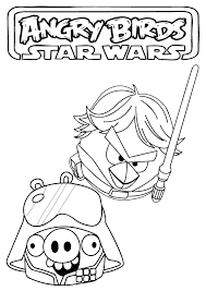 Angry Birds Star Wars Coloring Pages Angry Birds Star Wars Bird Coloring Pages Star Coloring Pages