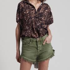 Super Khaki Outlaws Shorts One Teaspoon Tanngo