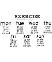 If I Make Myself A Workout Plan A Week On Paper I Think