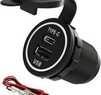 YM1218 USB Type C 28W Fast Charger C Car Socket 9V-36V black