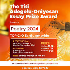 Judges Unveiled for Titi Adegolu-Oniyesan Essay Contest.