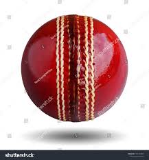 Cricket Ball Leather Hard Circle Stitch Close Up New Isolated On White Background This Has Clipping Path The Sport Team Cricket Balls Circle White Background