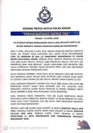 Menerusi harian metro, dua lelaki telah ditahan dan salah seorangnya memiliki rekod jenayah lampau. Bernama Tv On Twitter 34 Dicekup Ketika Hadiri Pesta Liar Di Johor Sewaktu Tempoh Pkp Ketua Polis Johor