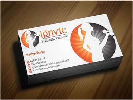 Think of your personal cards as networking business cards. Business Cards For A Personal Trainer By Burgee