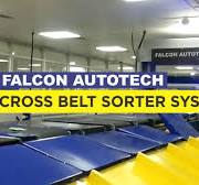 Automated High Speed Linear Cross Belt Sorter by Falcon Autotech