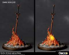 Dark Souls Iii Bonfire 1 6 Scale Light Up Statue Dark Souls Dark Souls Statue Bonfire Lit