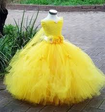 Belle Costume Kids Princess Beauty And The Beast Yellow Fancy Dress Girls Gown Girls Ball Gown Girls Yellow Dress Gowns For Girls
