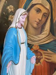 Virgin Mary Religious Statue, Antique Madonna Sculpture, Our Lady of  Lourdes Statue, Devotional Altar Decoration, Notre Dame, Catholic Art