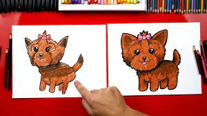 How To Draw A Yorkie - Art For Kids Hub - Art For Kids Hub Cartoon Drawings Of Animals Art For Kids