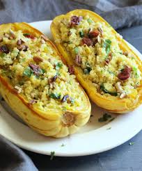 Quinoa And Spinach Delicata Squash Vegan And Gluten Free Roasted Delicata Squash Loaded With Quinoa Fresh Spinach Pec Delicata Squash Vegan Dishes Recipes