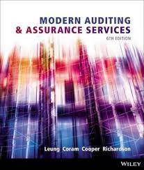 Test bank solutions for auditing & assurance services 5th edition by louwers isbn 0078025443 instructor test bank solutions version.pdf. Modern Auditing And Assurance Services Philomena Leung 9781118615249