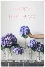 Happy Birthday Lila Blumen Blumen Blumen Pflanzen