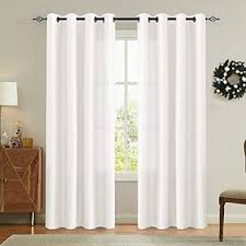 Living room curtains and drapes set schedule reviews. Lazzzy White Faux Silk Curtains For Bedroom Dupioni Light Reducing Window Curtain For Living Room Satin Drapes Privacy Window