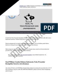 Maybe you would like to learn more about one of these? Contoh Soal Teks Prosedur Kompleks Dan Jawabannya Dikonversi