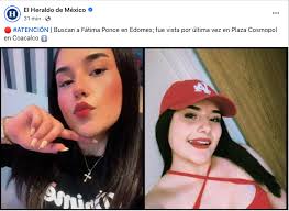 Se busca a Fatima Ponce Peña, desaparecida el 28 de enero del 2025 en en  Plaza Cosmopol, municipio de Coacalco, Estado de México #HastaEncontrarla  @FiscaliaEdomex @FGRMexico @SSPCMexico https://t.co/9cwFOsFTaH