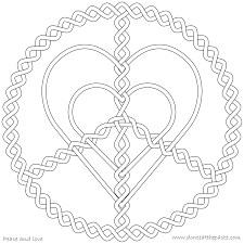 Peace And Love Coloring Page Love Coloring Pages Heart Coloring Pages Mandala Coloring Pages