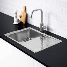 Vattudalen Beep Sully Mosog 1med Szarito Rozsdamentes Ikea Inset Sink Stainless Steel Kitchen Sink Sink