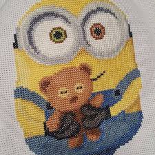 Pdf Cross Stitch Pattern Minion Bob Instant Etsy In 2020 Cross Stitch Stitch Patterns Cross Stitch Patterns