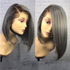 Black And Grey Lace Front Wig Pin On Hair