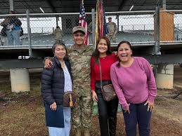Wohoo! Family Day and Naturalization Day! We left the hotel at 5:46 am, and  drove 7-minutes to Gate 4. We entered Hilton Field before 7 am and got  seated in Charlie company