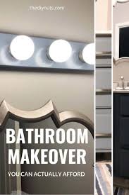 Give your powder room vanity light or entryway wall sconce a diy upgrade with this chic shade, crafted of glass and showcasing a stylish crackle design. How To Cheaply Modernize Update Your Old Bathroom The Diy Nuts