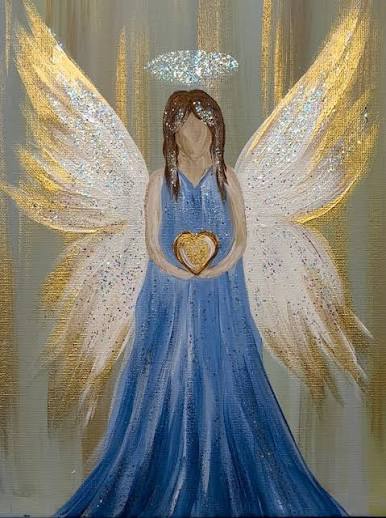 For all those who reached out and asked for an angel, here is an easy  painting with some shiny details! ✨😇, Beginner Painting Supplies list: ,  Apple Barrel Acrylic Craft Paint: ...