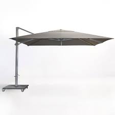 Black And White Outdoor Umbrella With Stand Follow The Sun With This 13 Ft Square Cantilever Umbrella It Is Manufactured In Aluminum Frame Stainless Steel Outdoor Patio Umbrellas Patio Patio Umbrellas